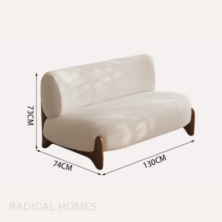 MORANDI Japandi Boucle Fabric Sofa