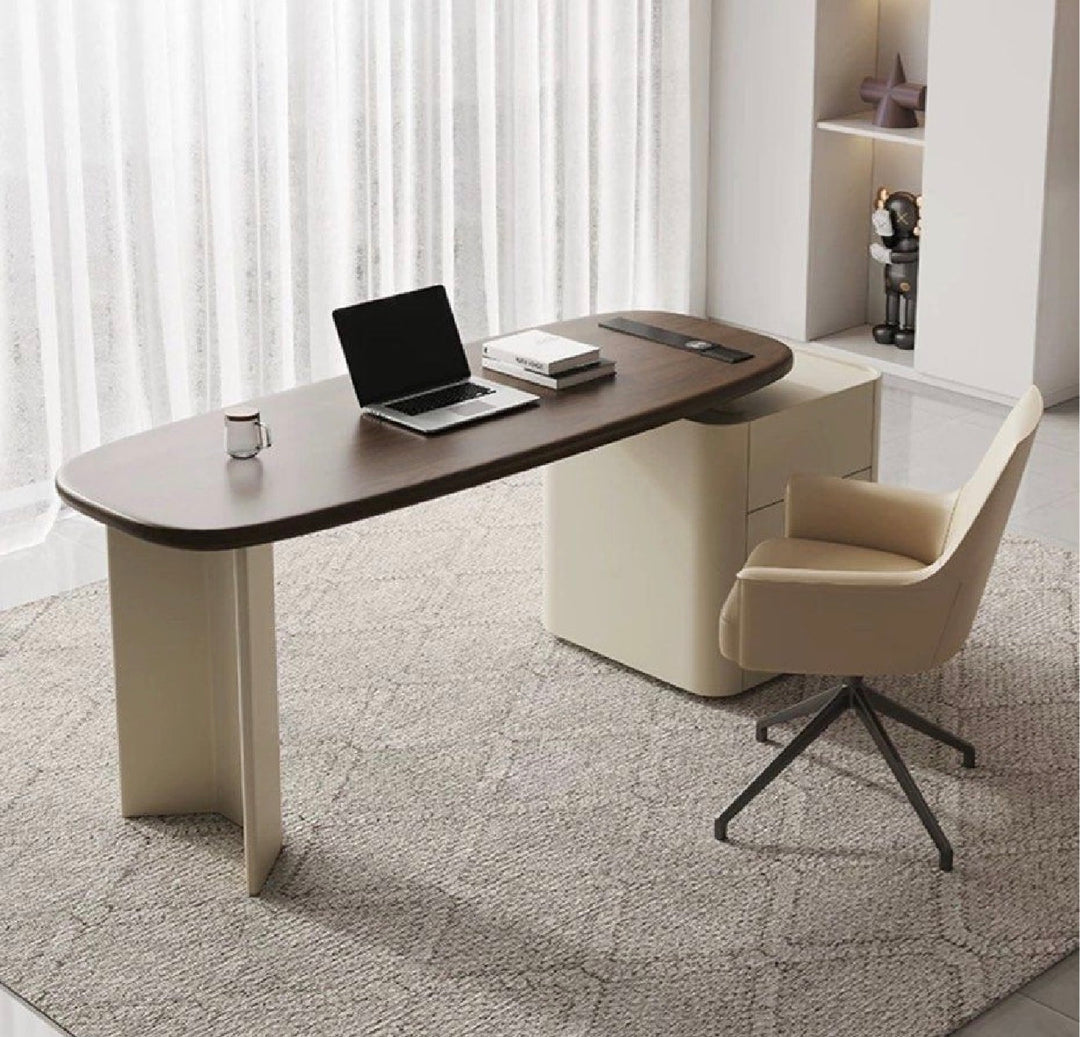 JARVIS Modern Walnut Study Desk (INSTOCK)