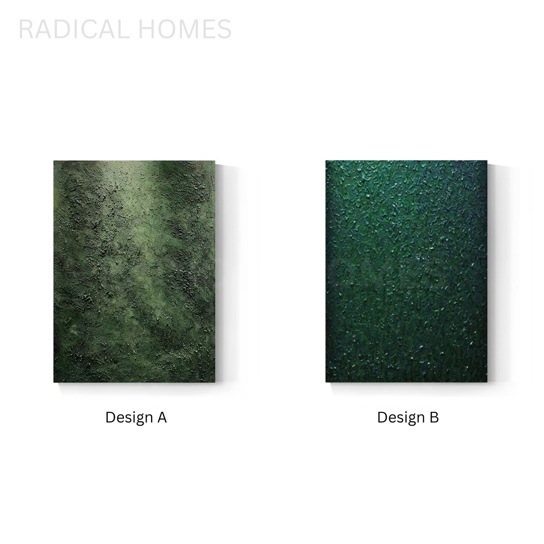 VERDARA Modern Textured Moss Canvas Art - Radical Homes Singapore