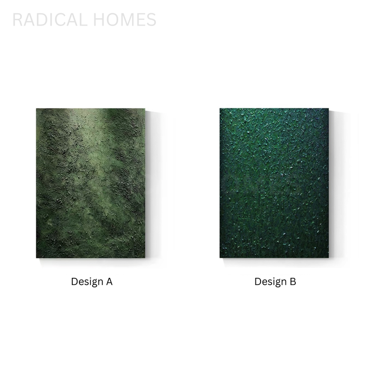 VERDARA Modern Textured Moss Canvas Art - Radical Homes Singapore