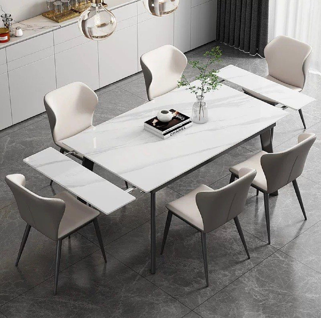 WALTE Modern Extendable Sintered Stone Dining Table 140-200 cm (INSTOCK)