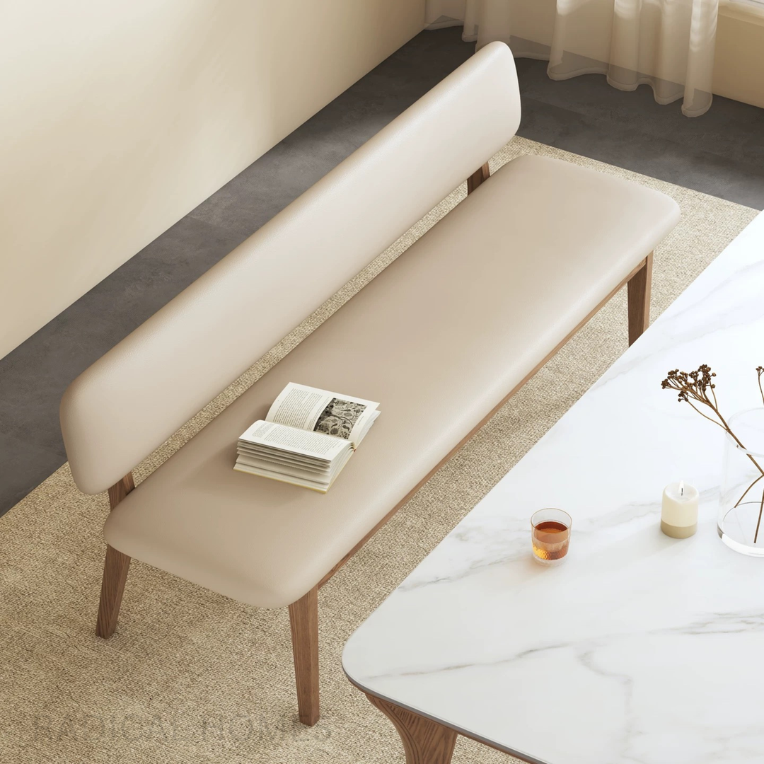 NORDEN Modern Leather Bench