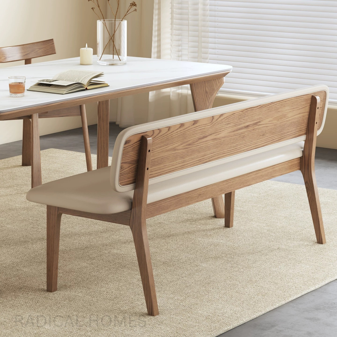 NORDEN Modern Leather Bench