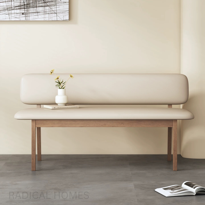 NORDEN Modern Leather Bench