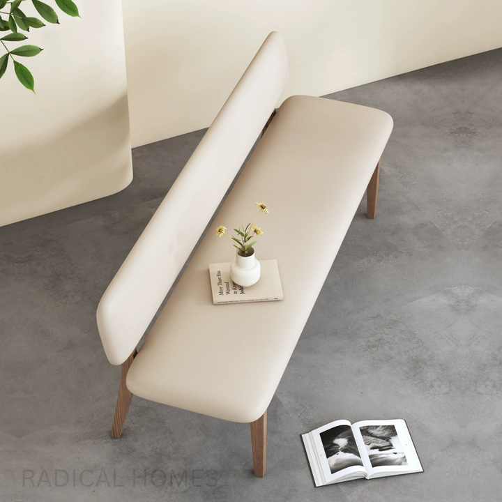 NORDEN Modern Leather Bench