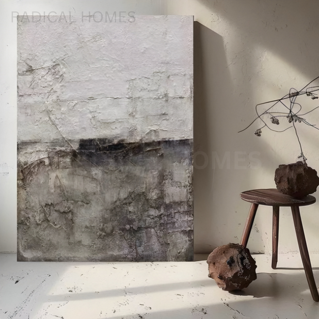 MONTRAE Modern Textured Neutral Canvas Art - Radical Homes Singapore