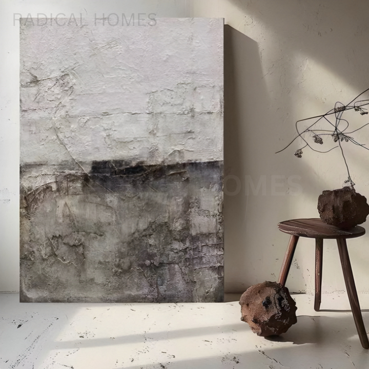 MONTRAE Modern Textured Neutral Canvas Art - Radical Homes Singapore