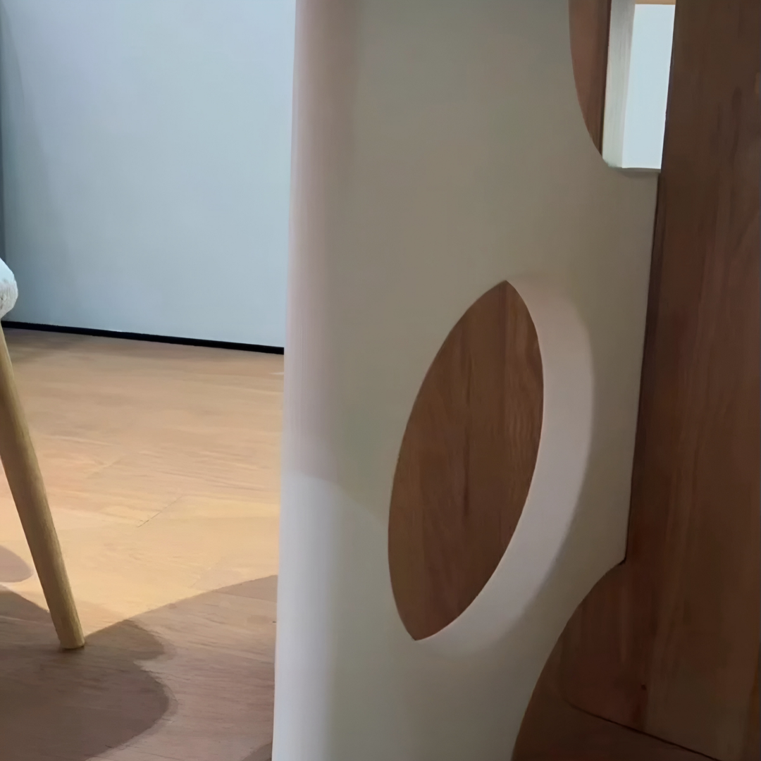 IVES Modern Solid Wood Round Dining Table