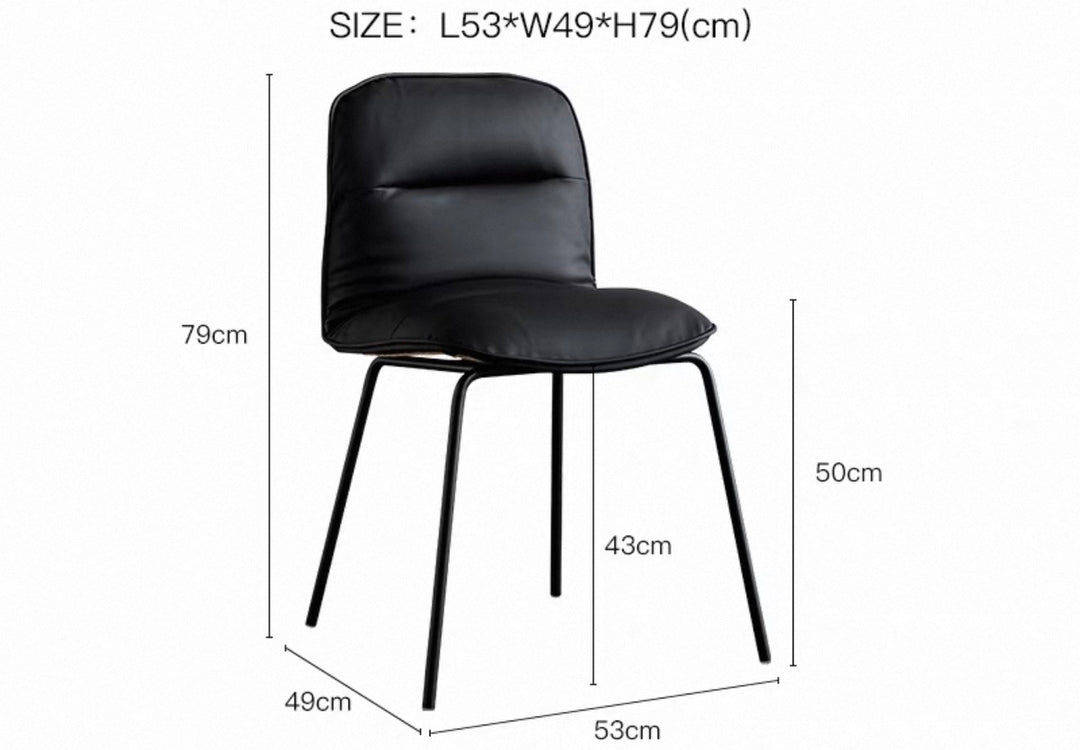 SADOW Modern Leather Dining Chair