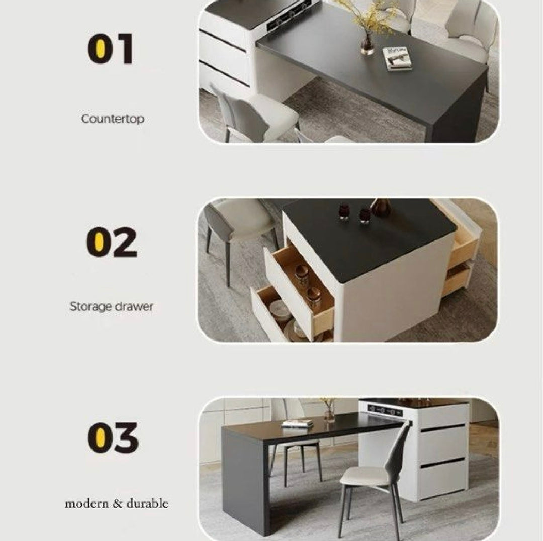 KIRKLAND Modern Island Dining Table