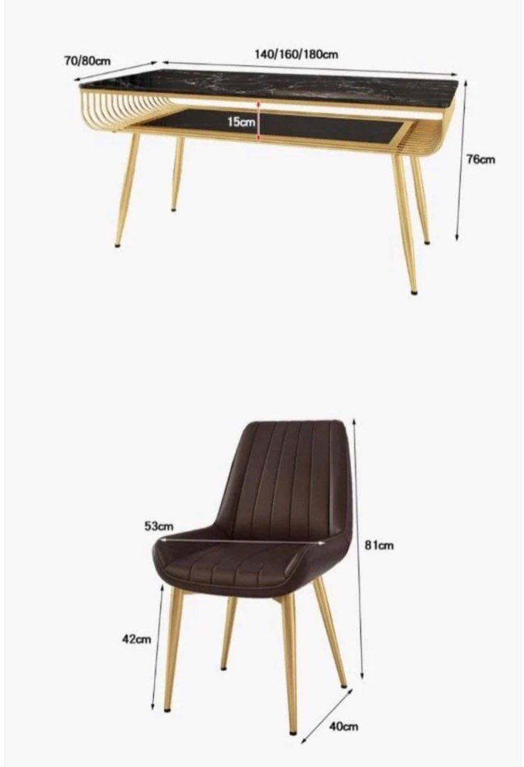 BOBBY Modern Marble Dining Table