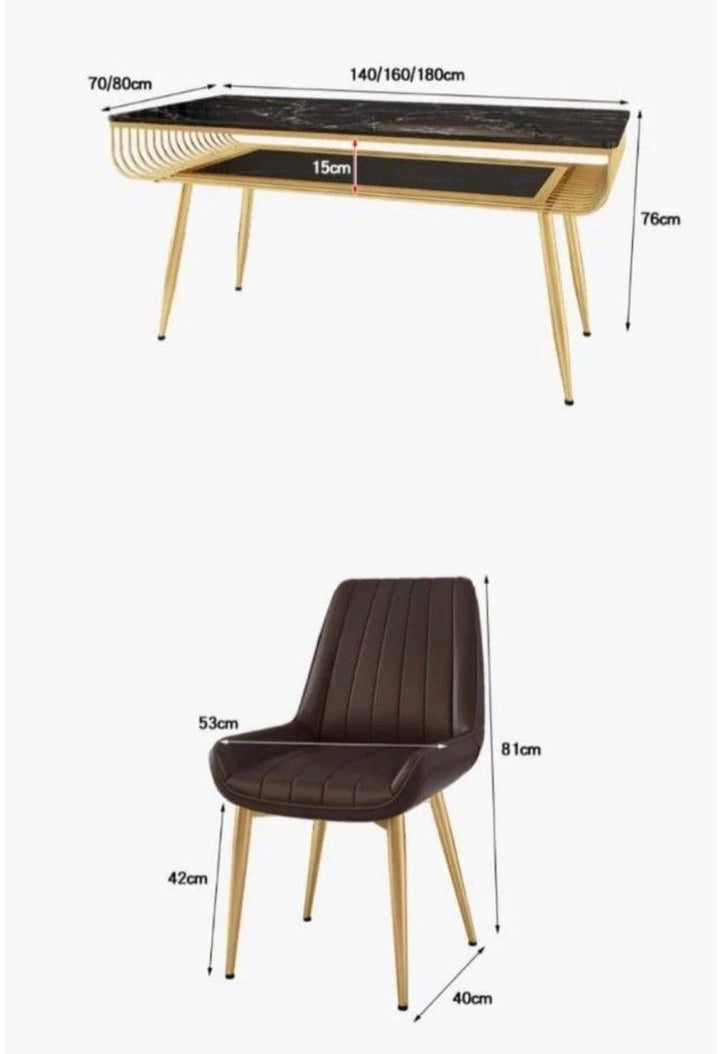 BOBBY Modern Marble Dining Table