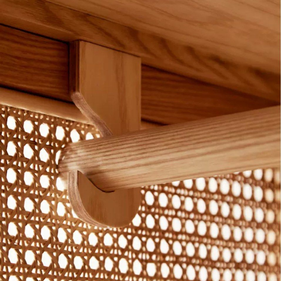 LINUSE Modern Solid Wood Cabinet
