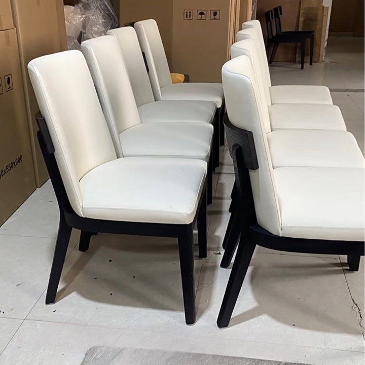 LUJO Modern Leather Dining Chair
