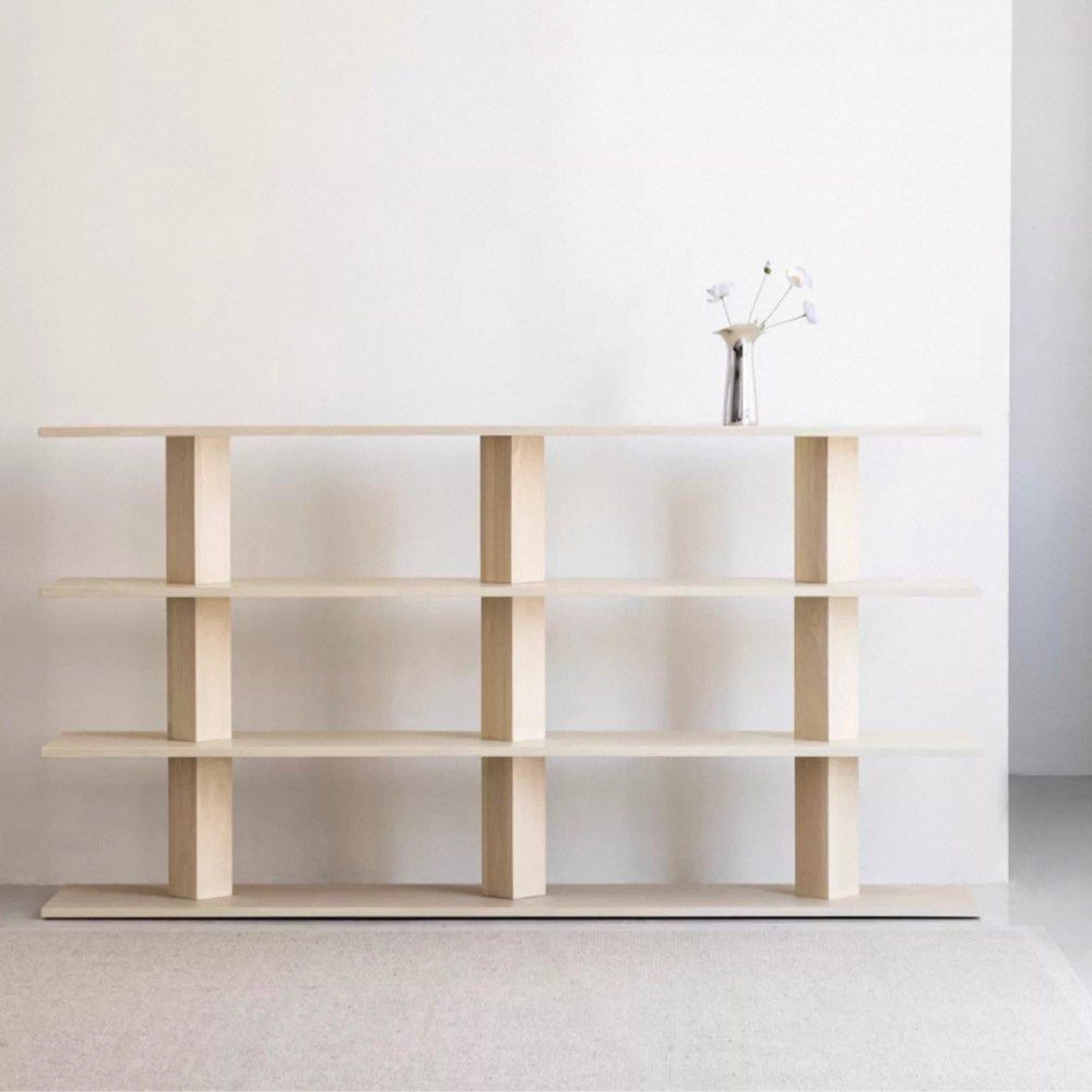 URVIRE Modern Solid Wood Display Shelf