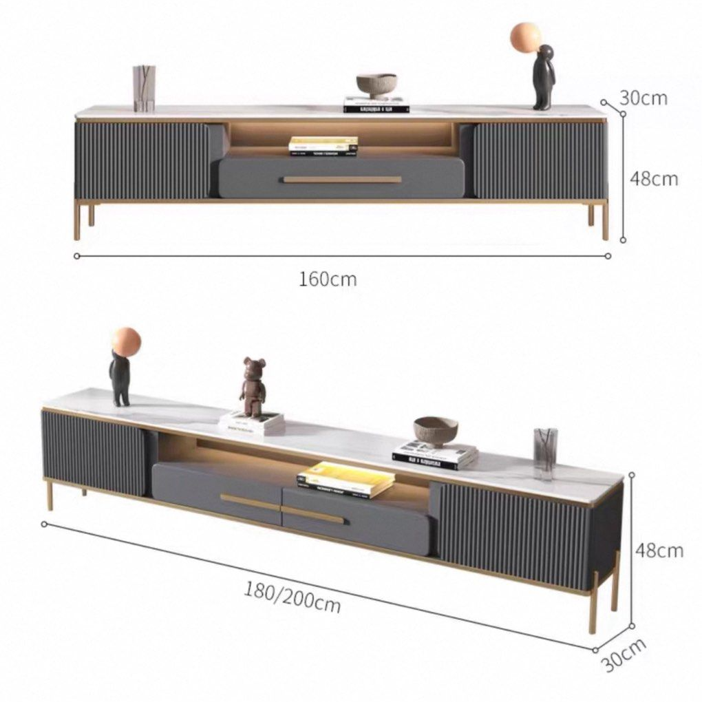 JAVIOS Modern Sintered Stone TV Console