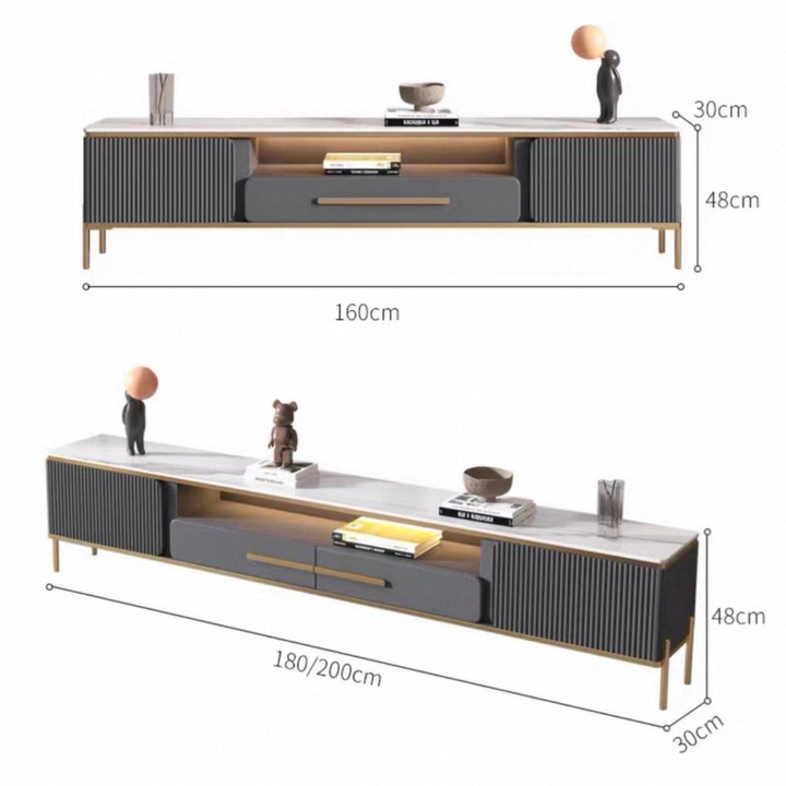 JAVIOS Modern Sintered Stone TV Console