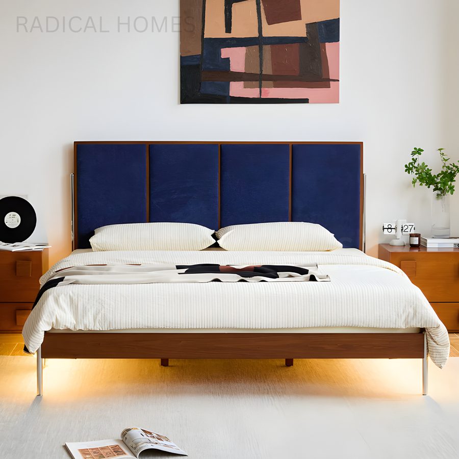 APOLLO Modern Solid Wood Bedframe - Radical Homes Singapore