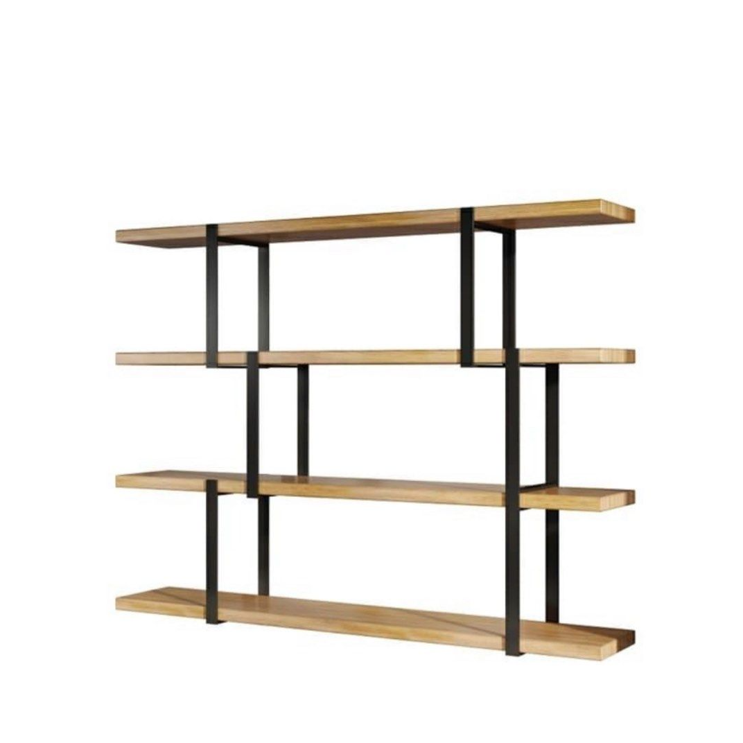 CATARIE Industrial Solid Wood Display Shelf