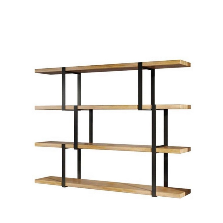 CATARIE Industrial Solid Wood Display Shelf