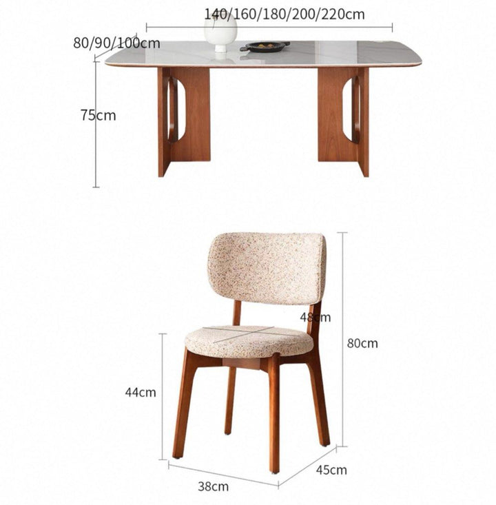 THEMIEN Modern Sintered Stone Dining Table