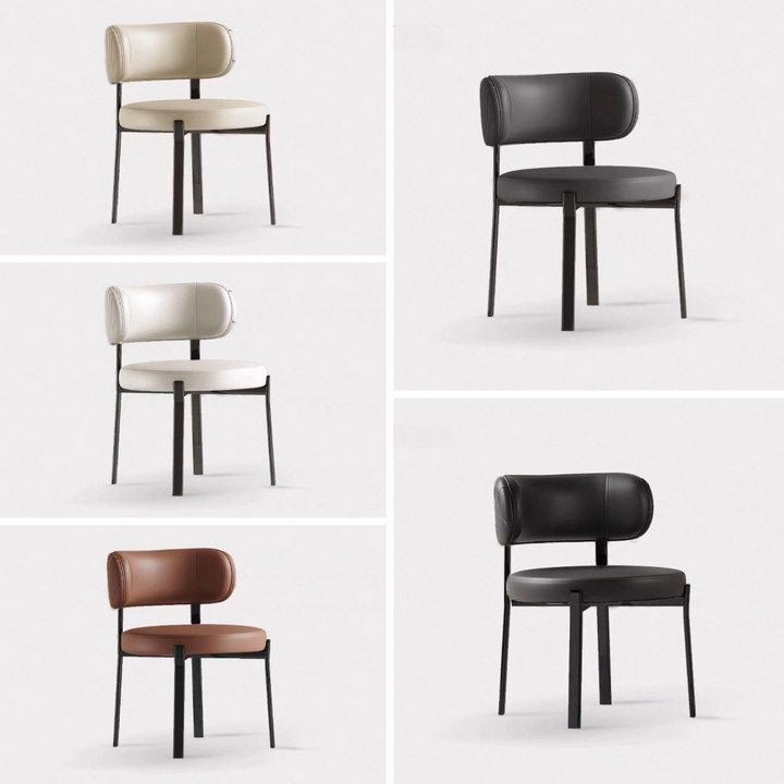 AREKEL Modern Leather Dining Chair