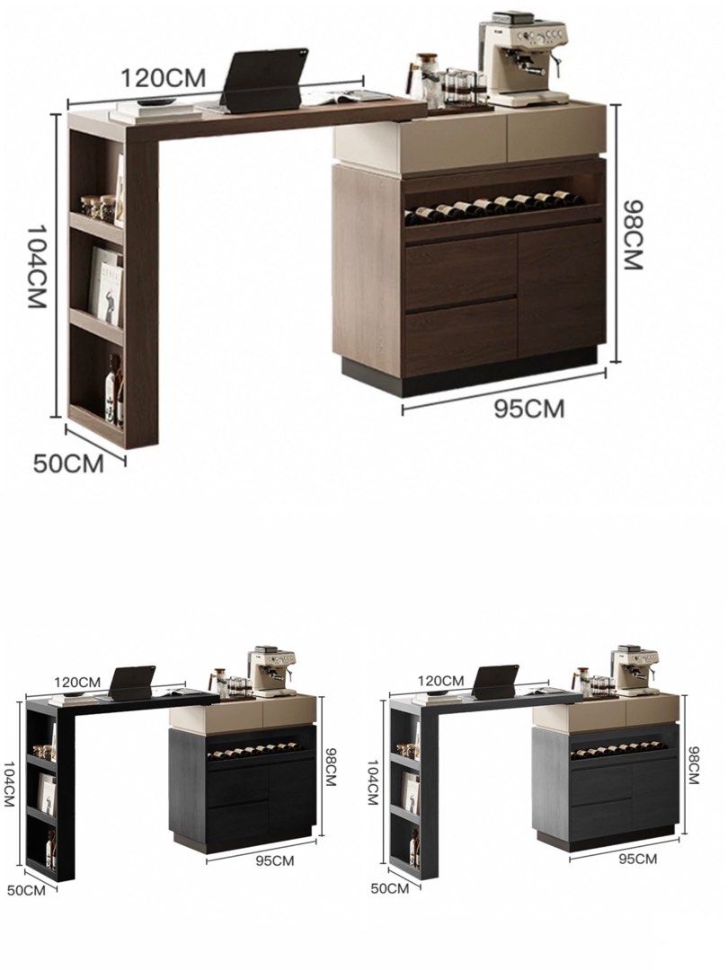 WINTON Modern Extendable Bar Table