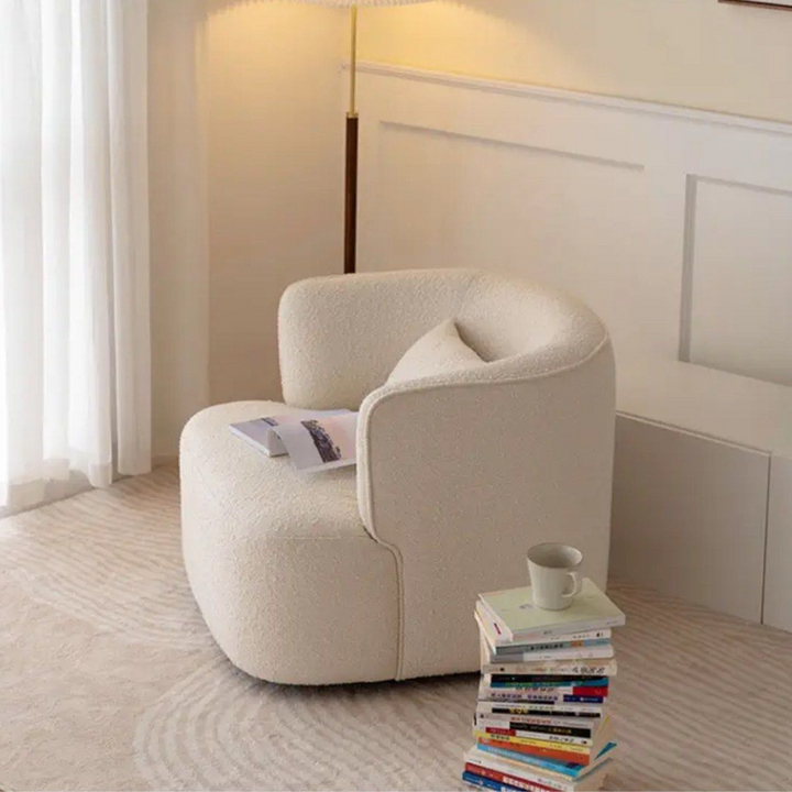 TREVOR Modern Boucle Armchair