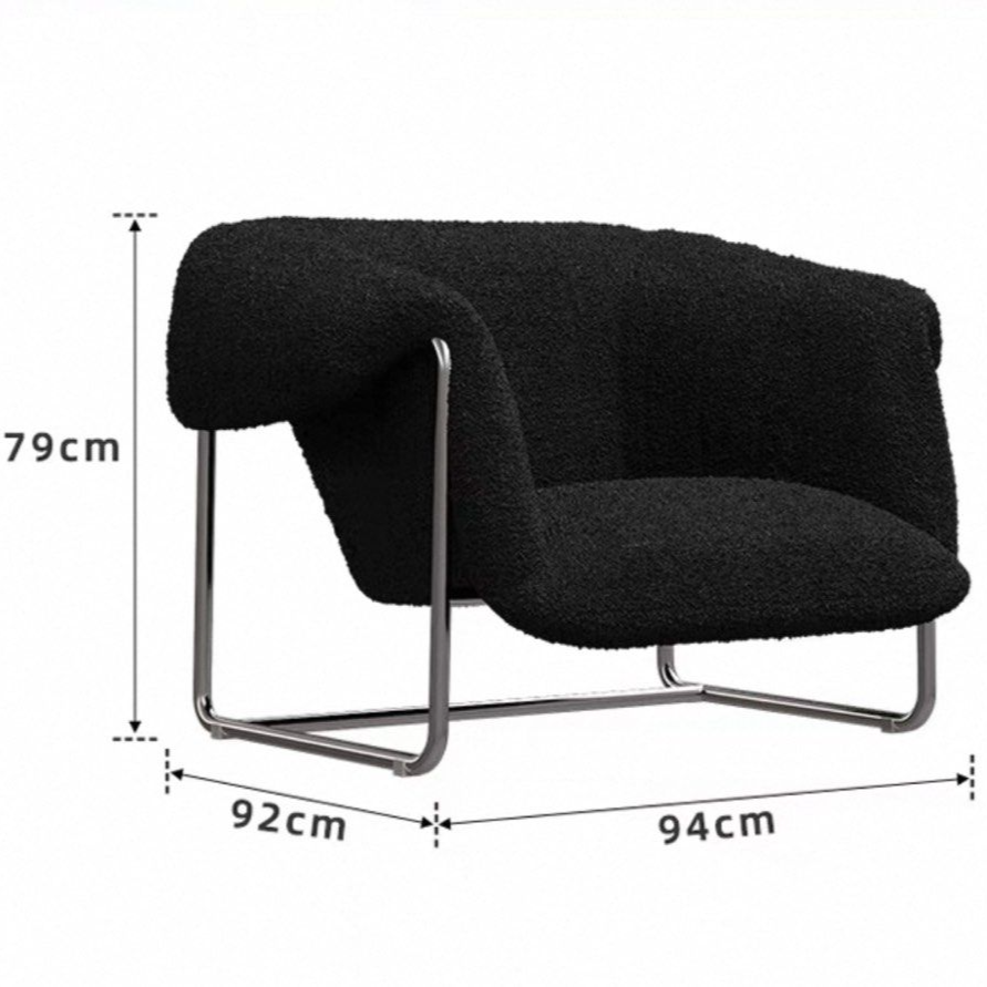 MEYLAN Modern Boucle Lounge Chair