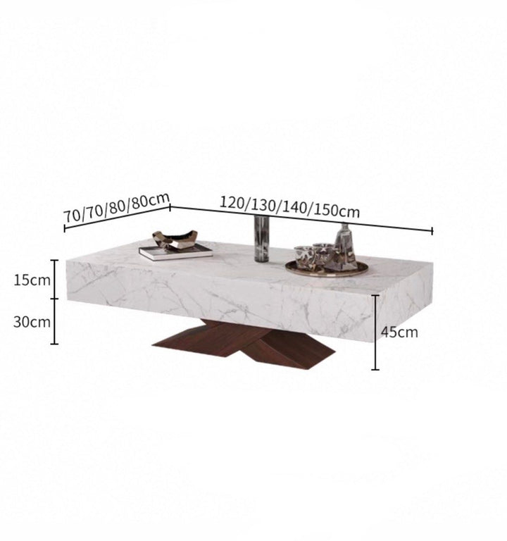 QIEN Modern Sintered Stone Coffee Table