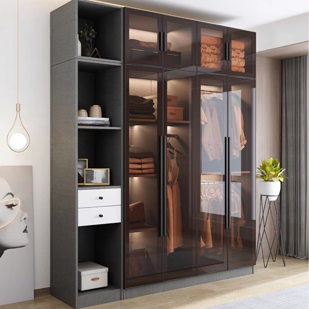 FARRON Modern Glass Wardrobe