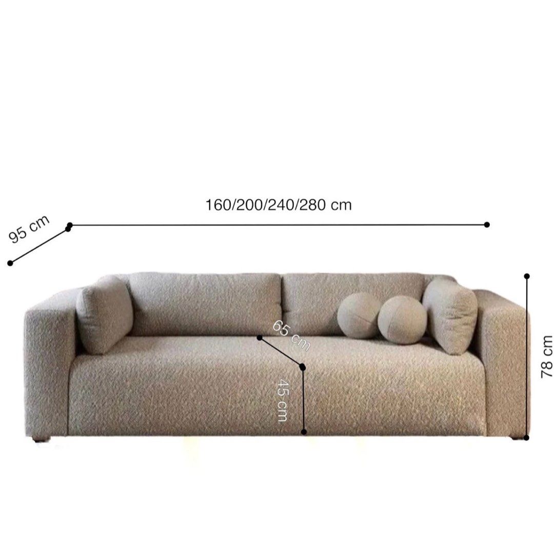 ODEL Modern Performance Boucle Sofa