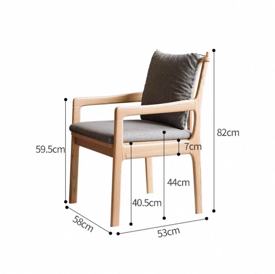 MAREIS Solid Wood Dining Armchair