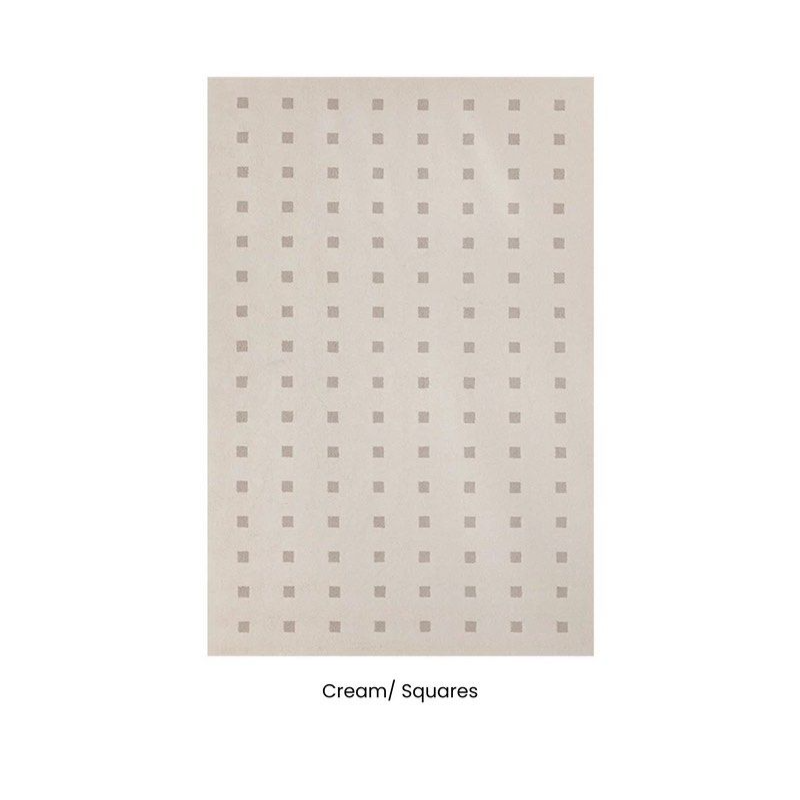ASHON Water Resistant Squares Rug