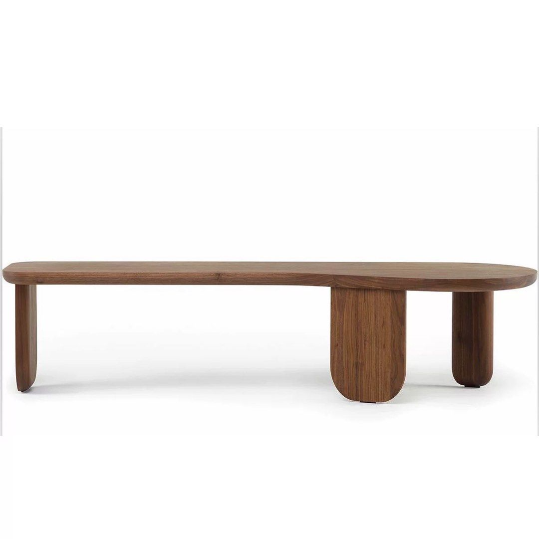 VERLY Walnut Wood Bench