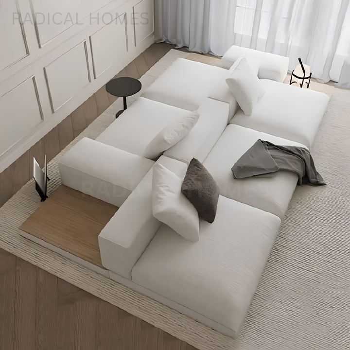 KIARA Minimalist Double-Sided Fabric Sofa