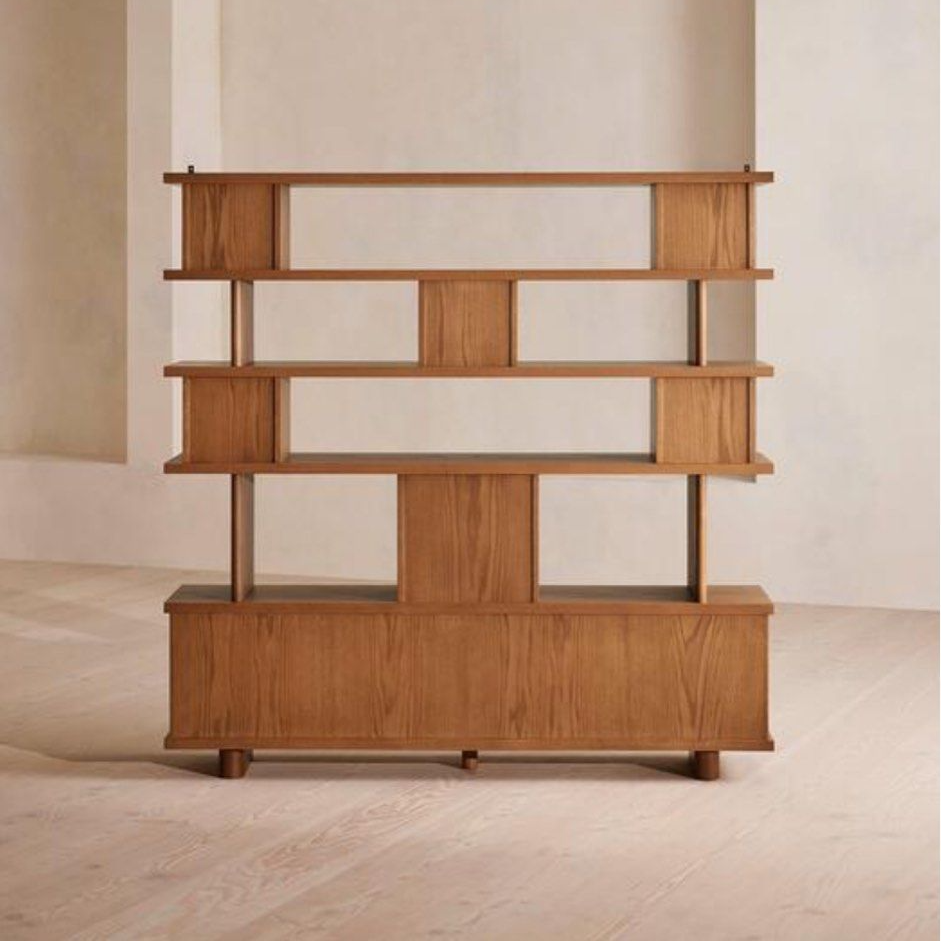 FABRICIO Modern Solid Wood Display Shelf