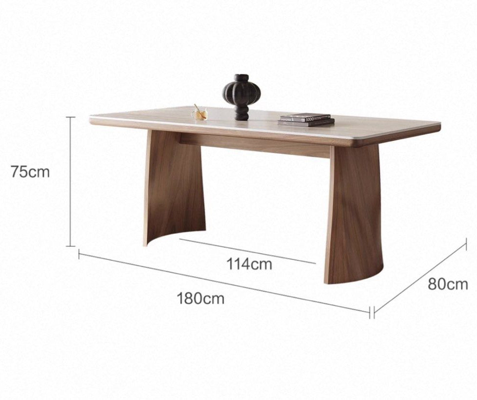BAXTER Modern Travertine Dining Table