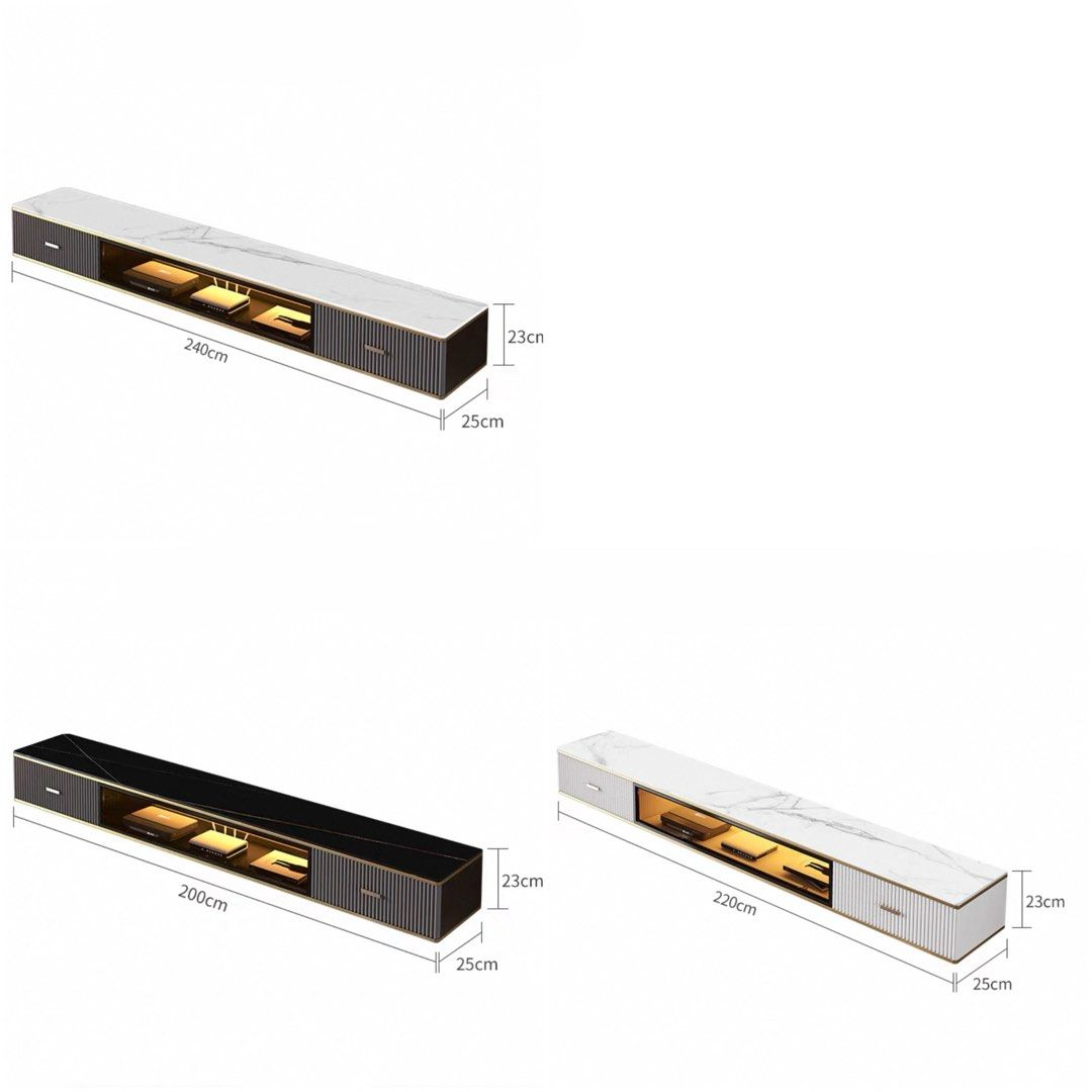 REVIO Modern Sintered Stone TV Console