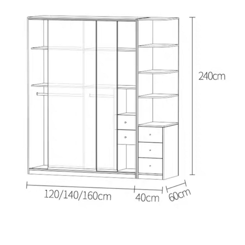 FELICITAS Luxury Modern LED Wardrobe