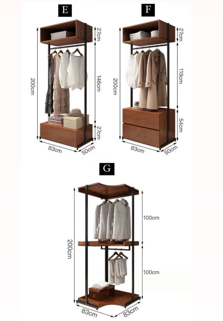 GALLUS Modern Open Concept Wardrobe