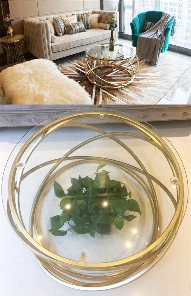 PUGH Modern Glass Coffee Table