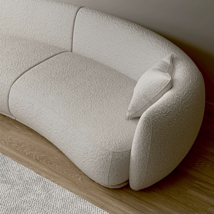 NOIR Modern Boucle Curve Sofa