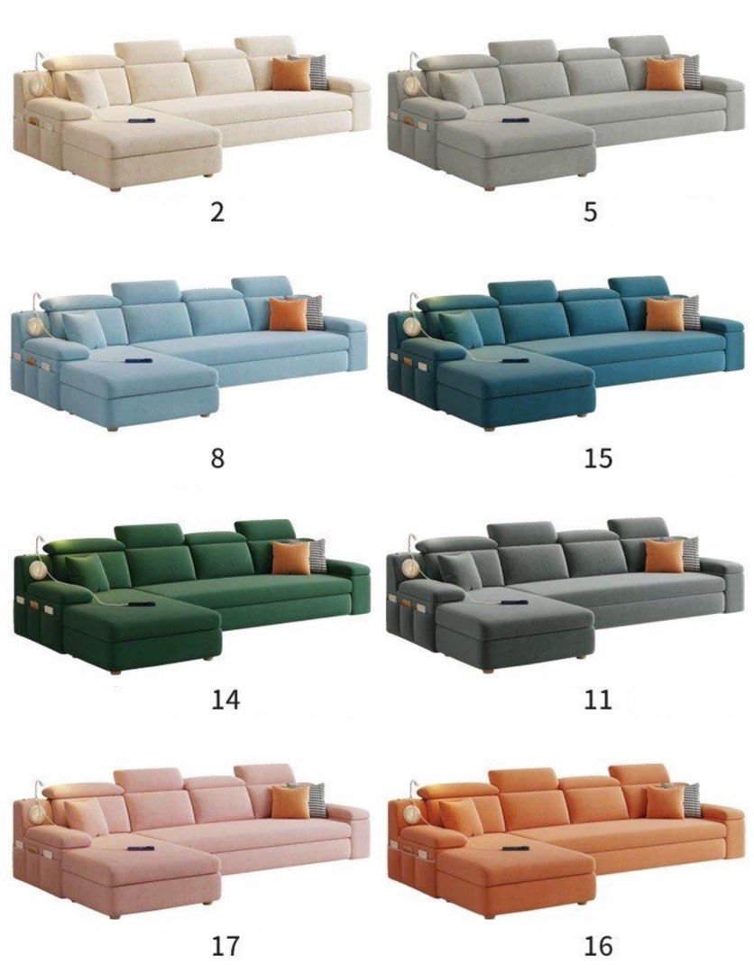 AMIRAE Modern Sofa Bed With Storage