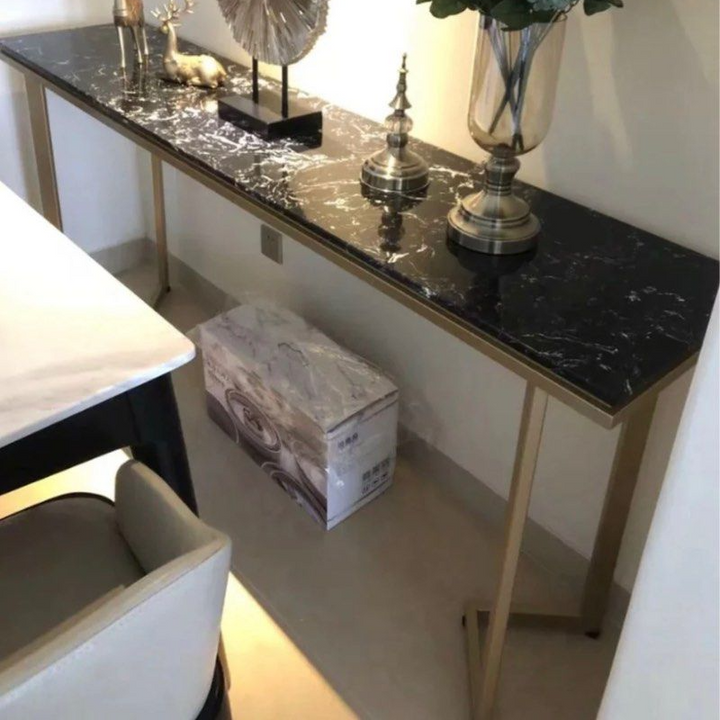 ZACCHEUS Modern Marble Console Table