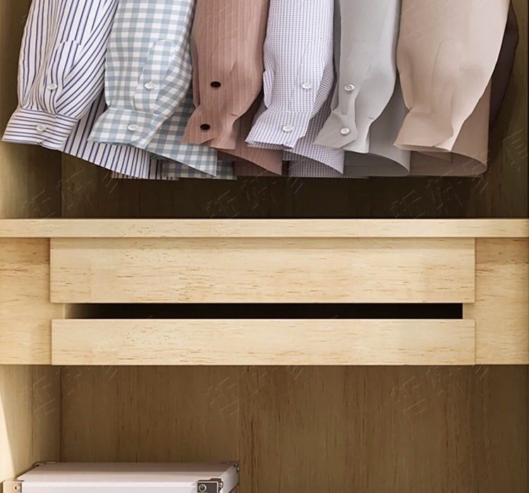 TERTULLIAN Japandi Solid Wood Wardrobe
