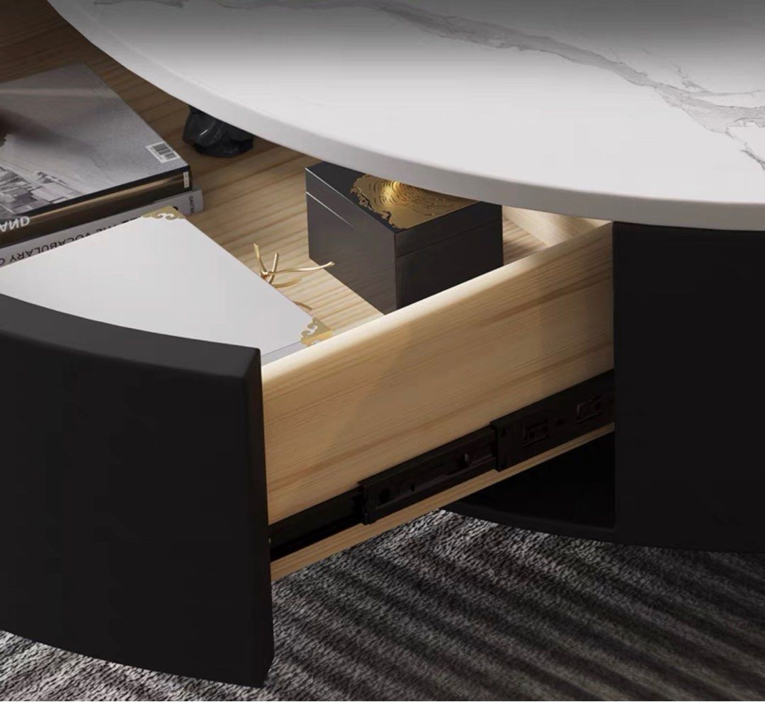 PANSINO Modern Slate Coffee Tables