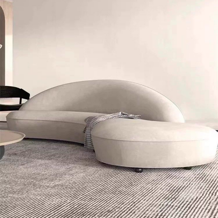 VISTA Modern Curved Fabric Sofa