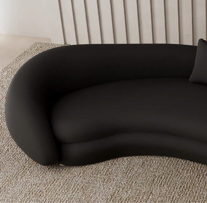 ALBA Modern Curved Velvet Sofa