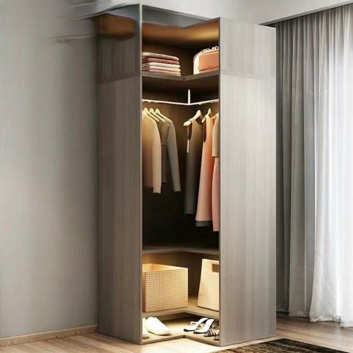 VIBIUS Modern Glass Wardrobe